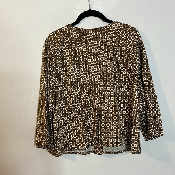 Dressbarn Brown Ivory Blazer Size XL - Picture 3 of 4